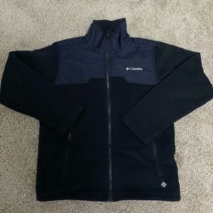Black Columbia fleece jacket kids